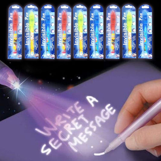 Qatalitic:20 Pc Invisible Ink Magic Pen,with Uv-Light Return Gifts Birthday Party for all ages,Spy Pen Cheating Pen Gadget			Qatalitic:20 Pc Invisible Ink Magic Pen,with Uv-Light Return Gifts Birthday Party for all ages,Spy,cheating penGadget