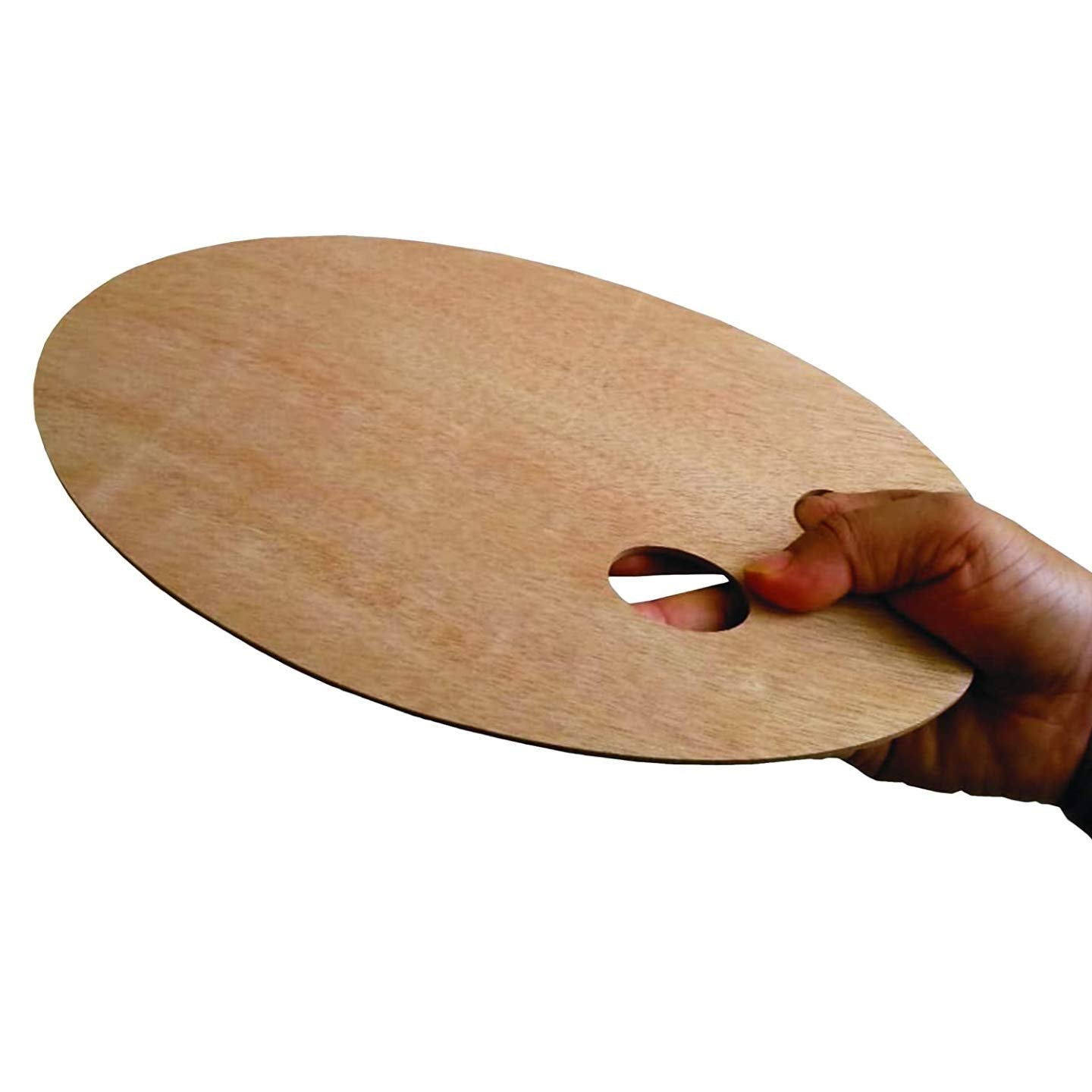 Qatalitic Wooden Painting Palette | Wooden Palettes for Mixing & Blending Colours | from Beginners to Professional Use for DIY Art & Crafts Paintings and Project Making