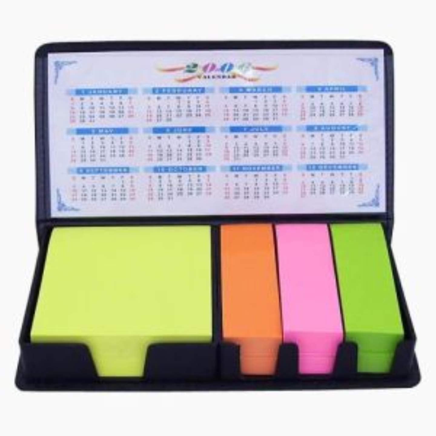 Qatalitic Memo Note Book/Memo Note Pad (6.5 x 3 inch) with Sticky Notes & Clip Holder in Diary Style
