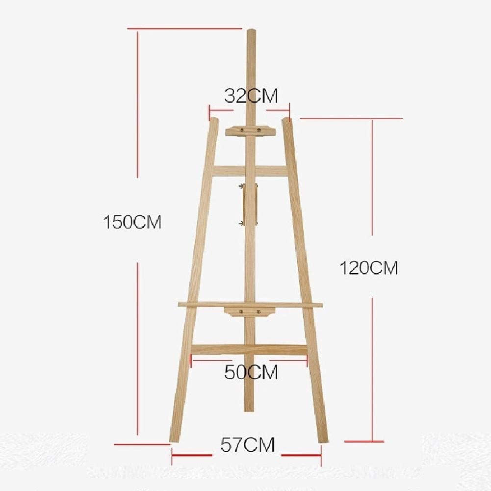 Qatalitic 5 Feet Premium Wooden Painting Easel Stand, Foldable & Adjustable, Perfect for Canvas Painting, Drawing, Wedding Signs, Posters, Displays & Advertisements