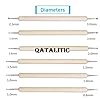 Qatalitic 9 Pcs Ball and Wooden Dotting Tool Set, for Mandala Art, Embossing Stylus for Clay Pottery Ceramic Nail Art and Polymer Clay