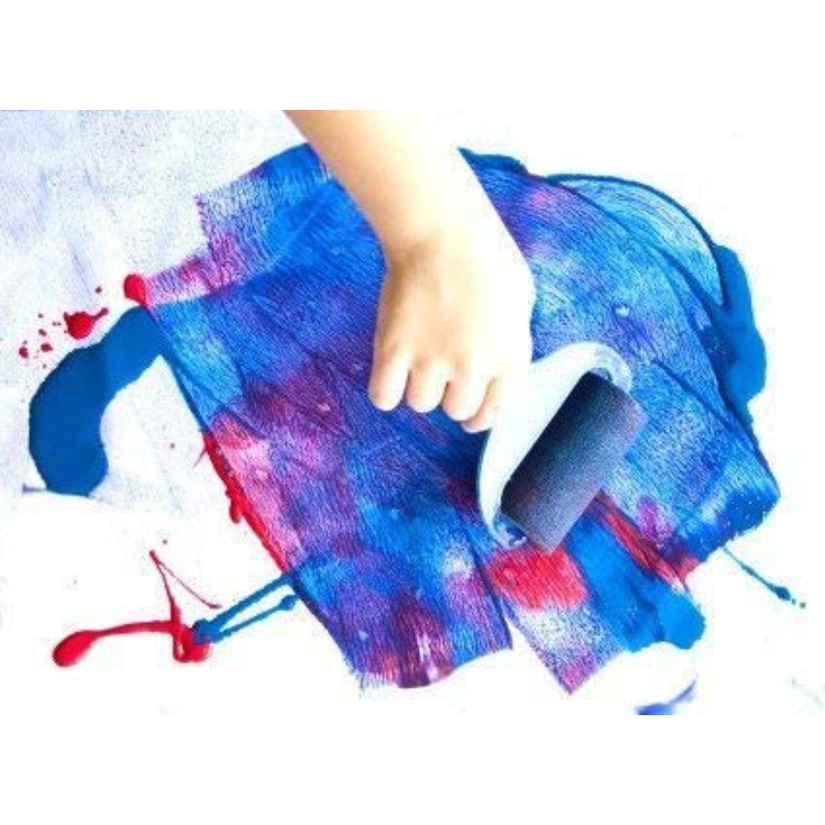 Set of 3 Plain Foam Roller Brushes for Painting, Art and Craft Projects