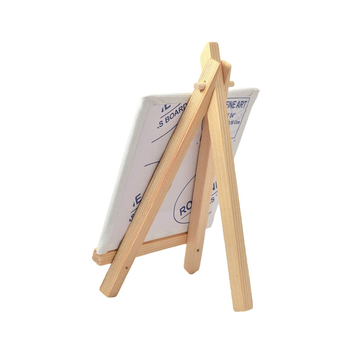 Qatalitic Mini Display Easel with Canvas Board 10x10cm Pack of 2pc
