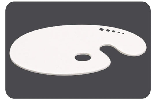 Qatalitic Acrylic Oval Palette | (16 x 9 inches) Mixing & Blending Colour Palette | from Beginners to Professional Use for DIY Art & Crafts Paintings and Project Making