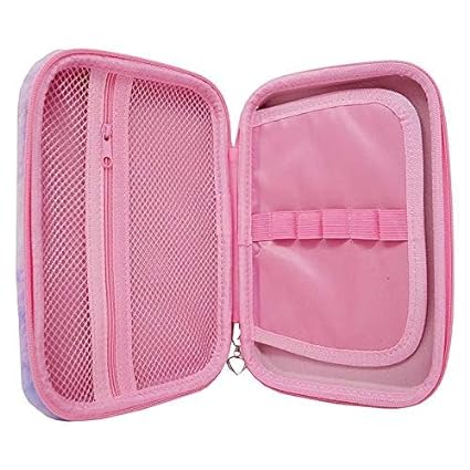 Qatalitic Big Size 3D Cover Pencil Case, Large Capacity (Unicorn) Pencil Case with Compartments, School Pouch Organizer for Students, Stylish Pen Holder Pouch