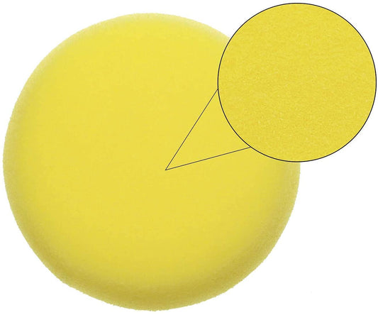 Qatalitic Round Sponges 6pcs 3inch Yellow Painting Sponges Synthetic Artist Sponges Watercolors Sponges for Art & Craft Pottery Clay Cleaning Ceramics Wall (Round Painting Sponges)