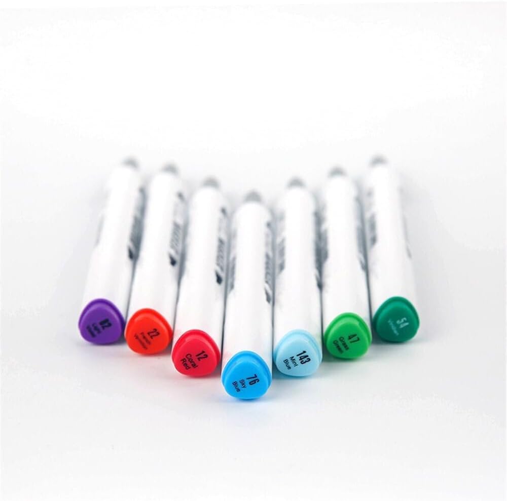 Qatalitic 120 Colours Alcohol Based Markers, Dual Tip Art Marker Set (Fine and Chisel Tip), with Carrying Plastic Box, For DIY Art, Colouring Illustrations, Great Value Pack For Kids, Adults