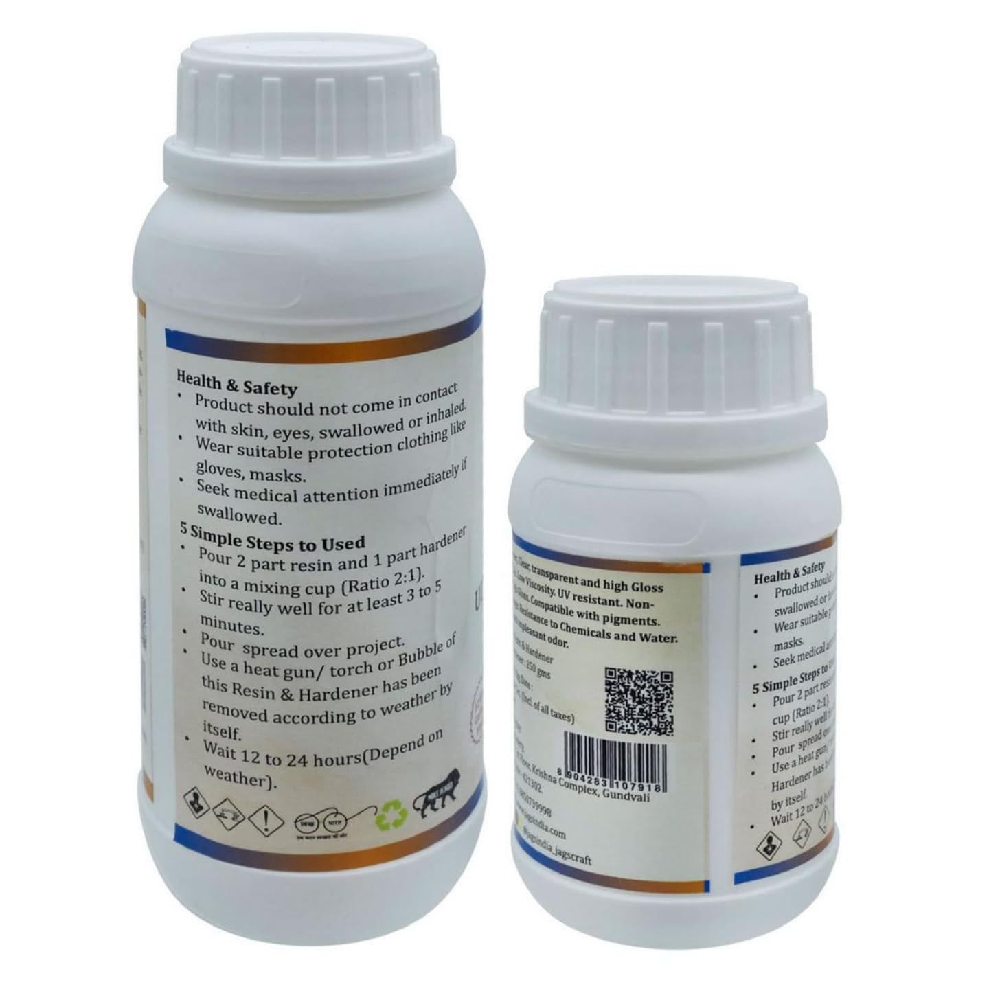 Qatalitic Epoxy Resin and Hardener Kit 300g, Ratio 2:1 Smooth Crystal Clear Transparent Bubble Free Release, For DIY Art & Craft Casting and Coating Handmade Jewellery Making