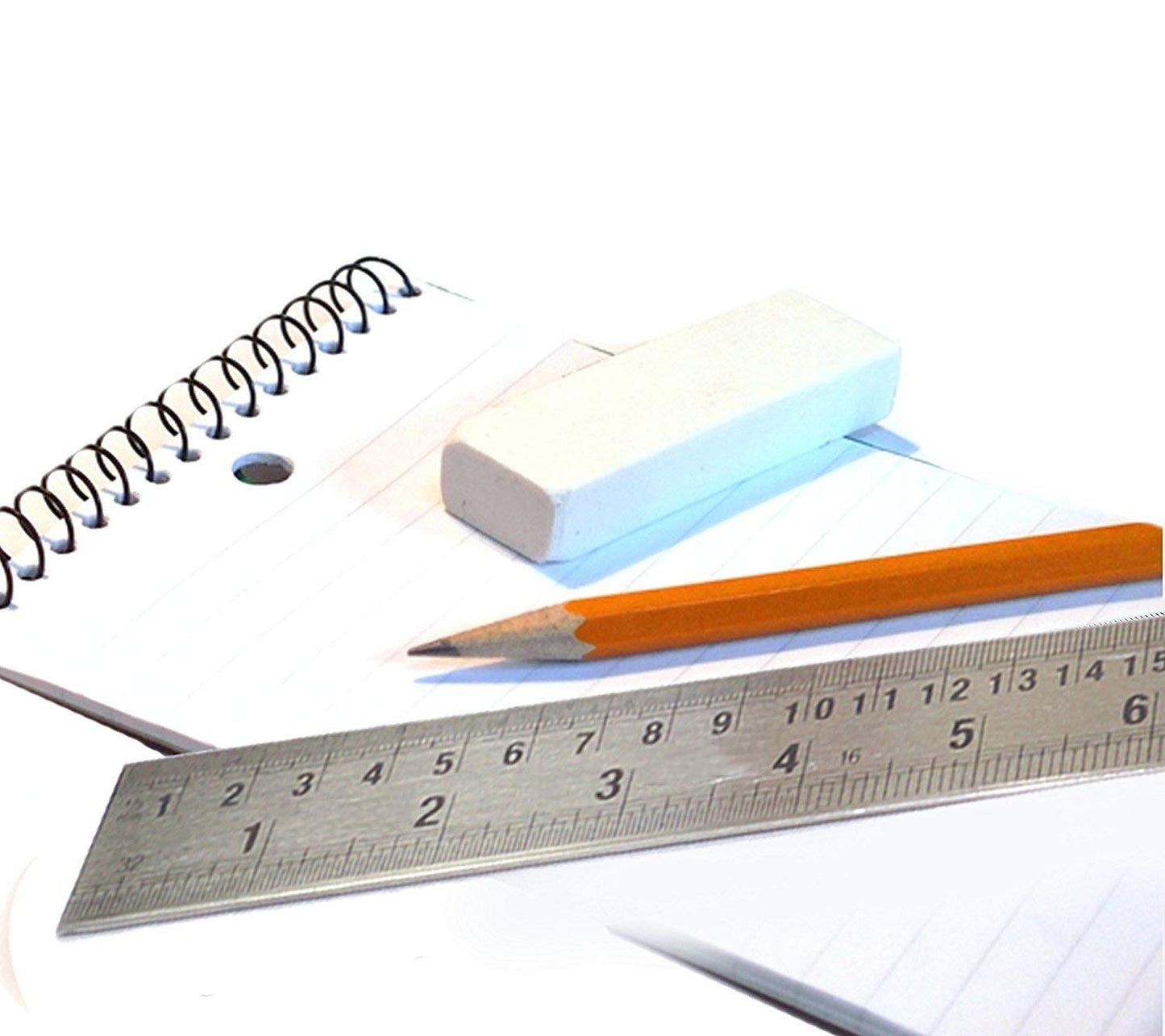 Qatalitic 60 cm Stainless Steel Scale/Ruler (24 inch 2 feet size), Double Sided Measuring Scale for Office, Woodworking, Engineering, Architects, and Students (1 Pack, 1.2mm Thickness)