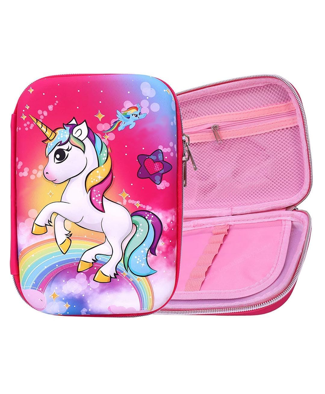 Qatalitic Big Size 3D Cover Pencil Case, Large Capacity (Unicorn) Penc