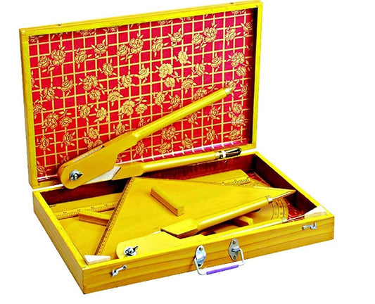 Qatalitic Wooden Mathematical Instrument Set (6mm Brass Fitting)