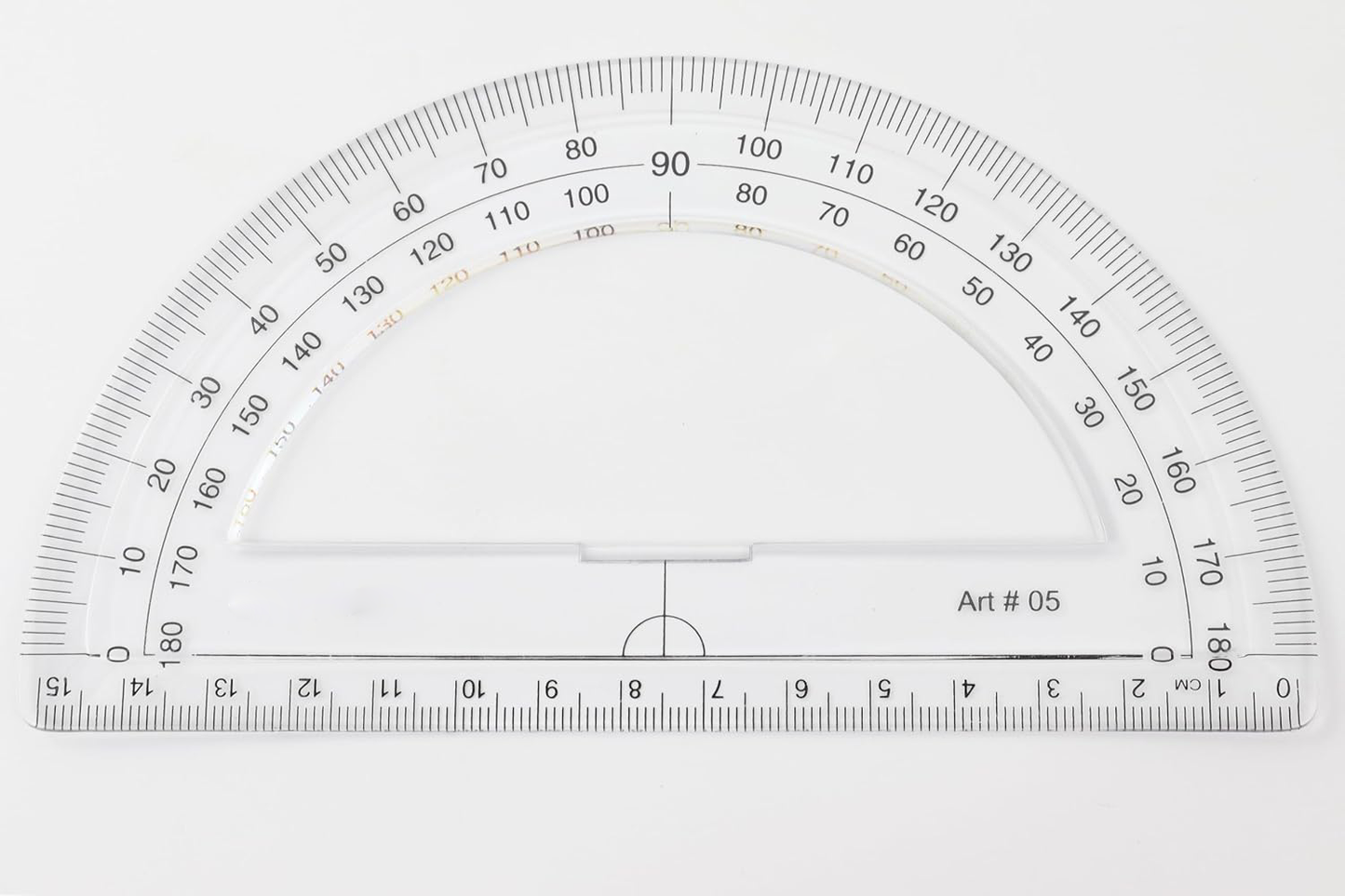 Qatalitic Circle and Semi-Circle Protractor Set, 180° Protractor and 360° Protractor, for School, College, and Engineering Projects