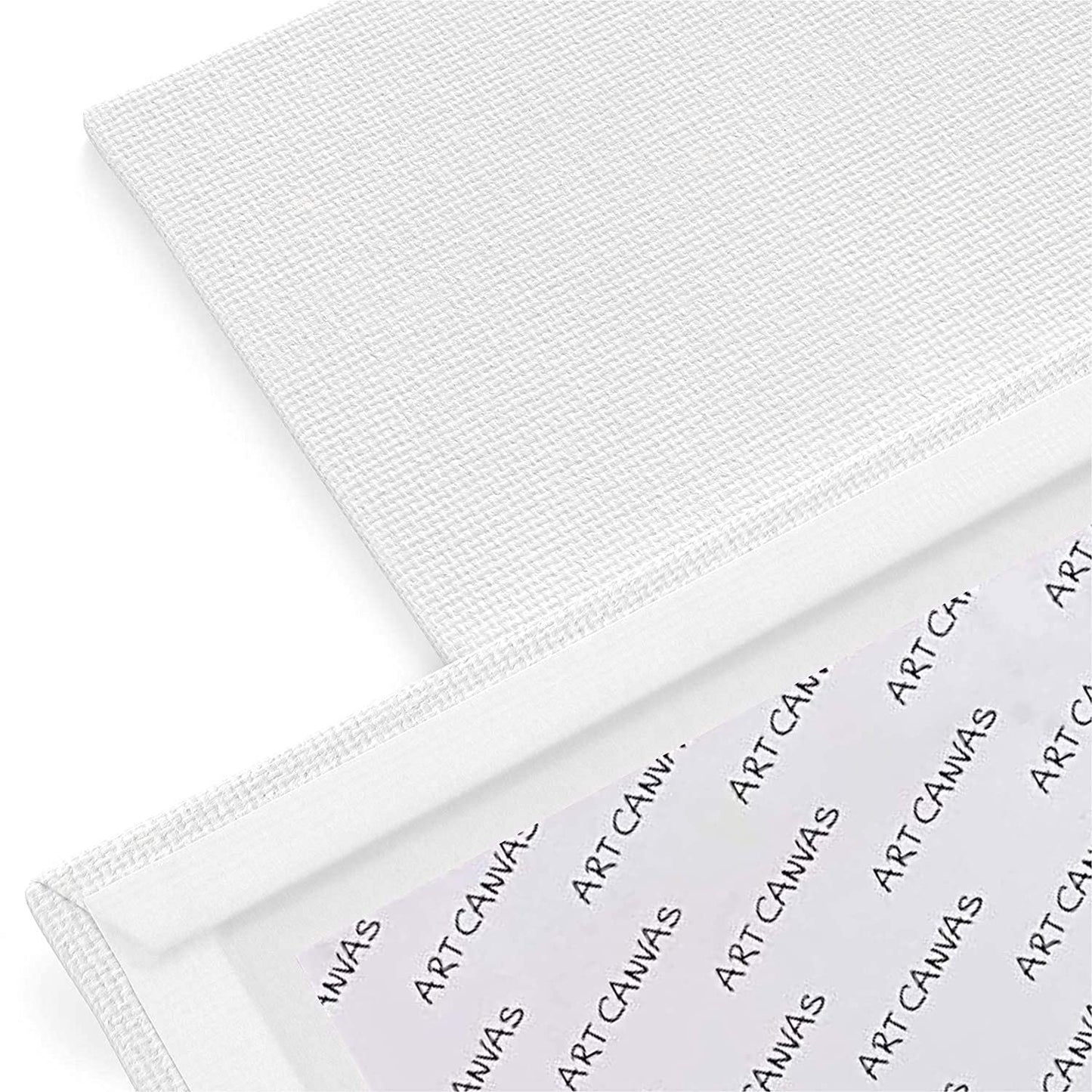 Qatalitic Cotton Canvas Board for Painting, Pack of 6 Piece, White Color (8 INCH X 10 INCH)