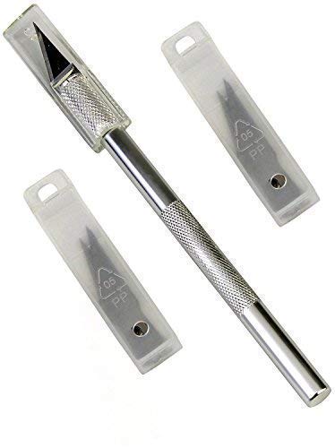 Qatalitic Detail Pen Cutter With 10 Interchangeable Blades For Carving and Paper Cutting