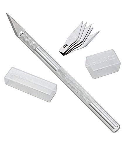 Qatalitic Detail Pen Cutter With 5 Interchangeable Blades For Carving and Paper Cutting