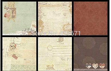 Qatalitic Set of 40 Pattern Design Printed Papers for Art & Craft (VS8006),Size: 8 X 8 Inch for DIY Greeting Card making & Project Book Making, Paper Designer Paper Pack