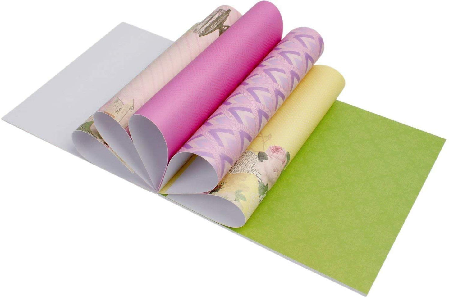 Qatalitic Set of 40 Pattern Design Printed Papers for Art & Craft (VS8007),Size: 8 X 8 Inch for DIY Greeting Card making & Project Book Making, Paper Designer Paper Pack