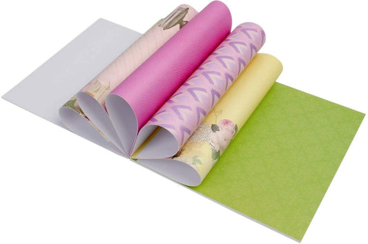 Qatalitic Set of 40 Pattern Design Printed Papers for Art & Craft,Size: 8 X 8 Inch for DIY Greeting Card making & Project Book Making, Paper Designer Paper Pack