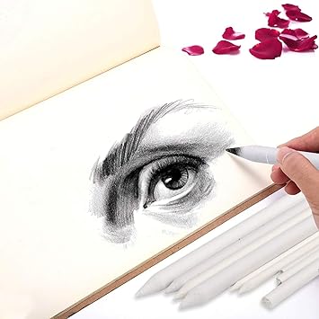 Veriexprees 6 pcs. Blending Stumps, Tortillions Paper Art Blenders, Charcoal Sketch Drawing Tools for Students, Artists and Professionals