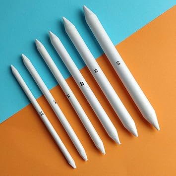 Veriexprees 6 pcs. Blending Stumps, Tortillions Paper Art Blenders, Charcoal Sketch Drawing Tools for Students, Artists and Professionals