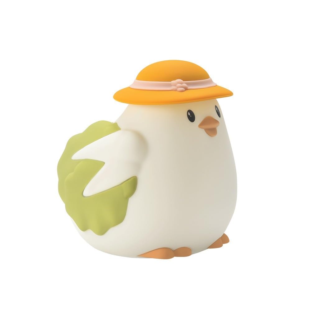 Veriexpress Chicken Rechargeable Silicone Night Lamp - Farm Animal Lamp, Kids Night Light, Nursery Decor, Birthday Gift, Silicone LED Light