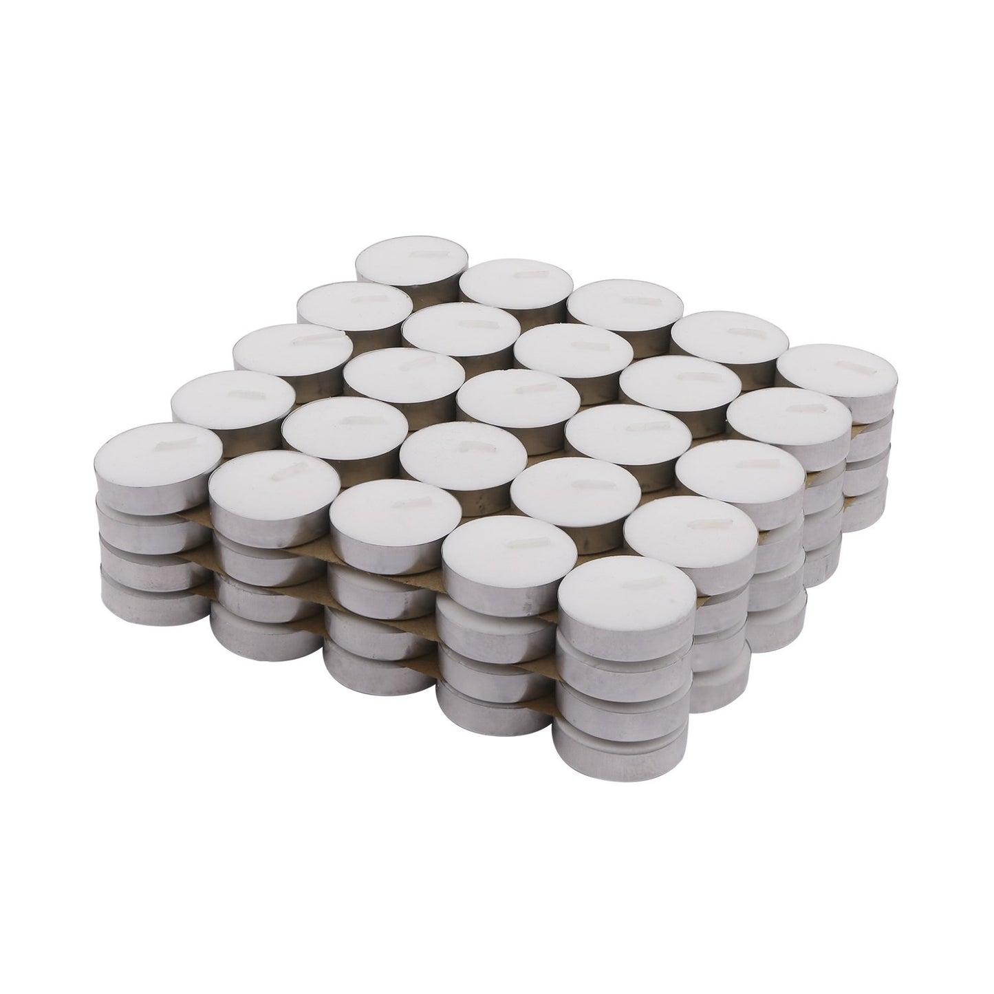 Verixpress Solimo Wax Tealight Candles (Set of 100, Unscented)