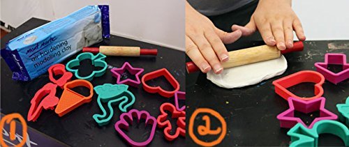 Qatalitic Modelling Clay Air Hardening White 1 Pack 500 Gms, Ideal Choice for Professional Artists Or Students.