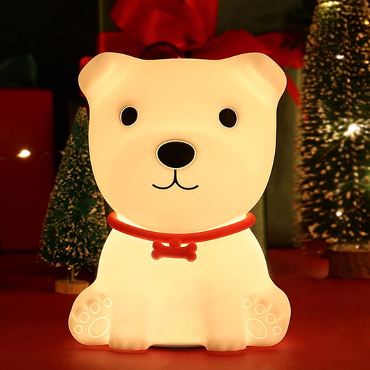 Veriexpress Dog Rechargeable Silicone Night Lamp - Cute Dog Lamp, Kids Night Light, Nursery Decor, Birthday Gift, Silicone LED Light