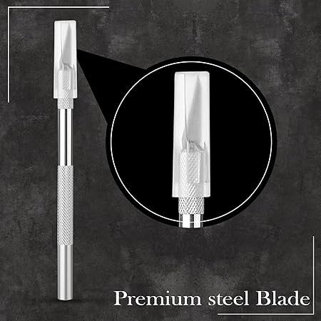 Veriexpress Detail Pen Cutter With 10 Interchangeable Blades For Carving and Paper Cutting