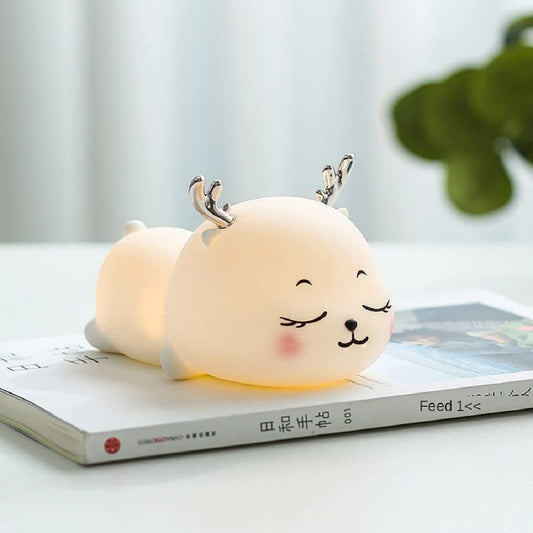 Veriexpress  Night Lamp Deer Silicone Lamp 7 Colors