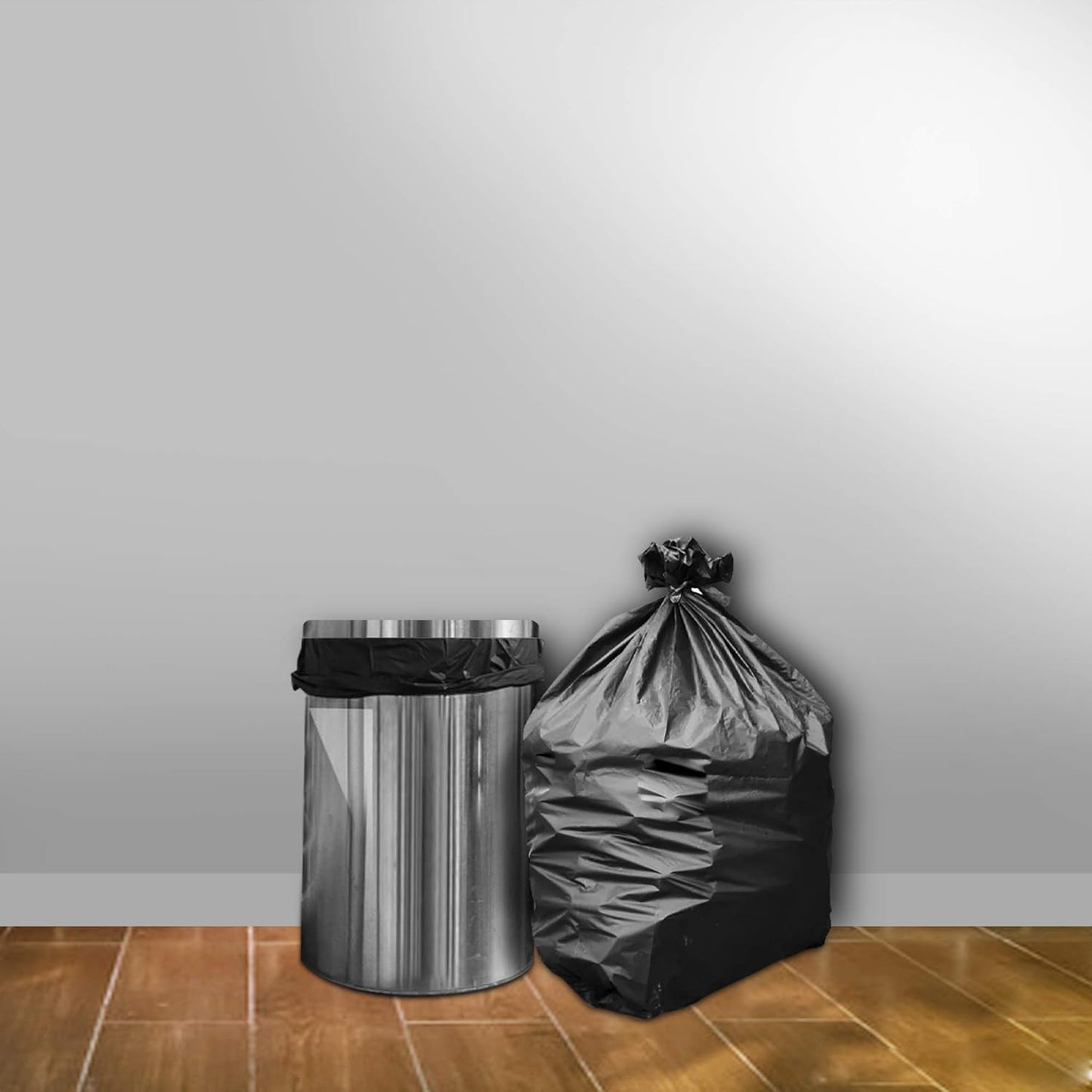 Verixpress Medium Garbage Bags – 30 x 4 ,19x21 Inch, Black Plastic Trash Bags for Wet Waste, Leak-Proof & Durable – Ideal for Home, Kitchen, Office Use