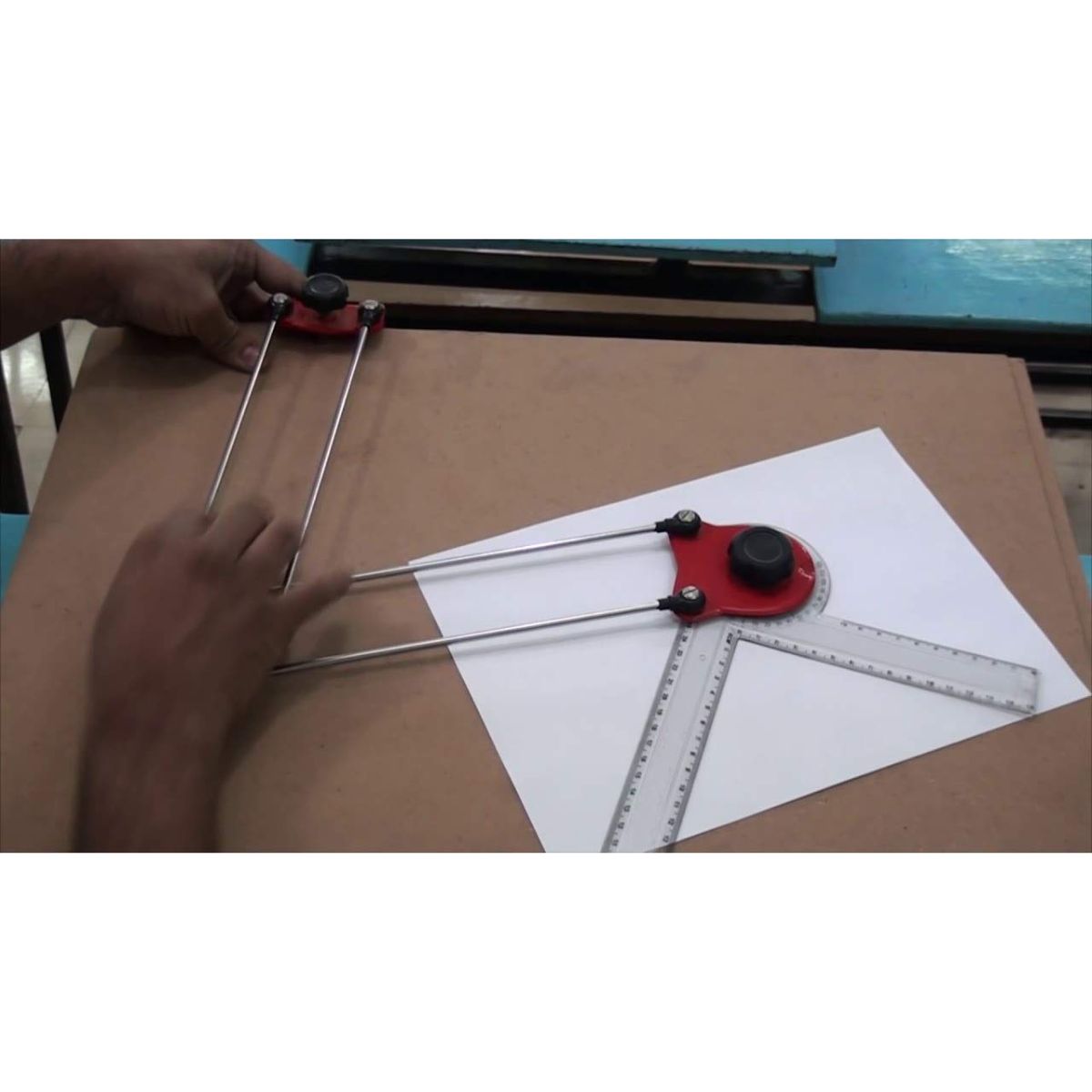 Qatalitic Mini Drafter for Engineering Drawing with Cover for Students, Architects, Artists