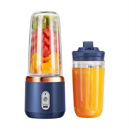 Veriexpress Portable Blender Electric Juicers Fruit Mixers USB Rechargeable Smoothie Mini Personal Juicer 6 Blades 3Gears With 1500 Mah Rechargeable Battery-Smoothie Blender