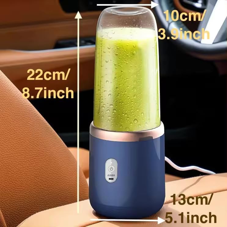 Veriexpress Portable Blender Electric Juicers Fruit Mixers USB Rechargeable Smoothie Mini Personal Juicer 6 Blades 3Gears With 1500 Mah Rechargeable Battery-Smoothie Blender