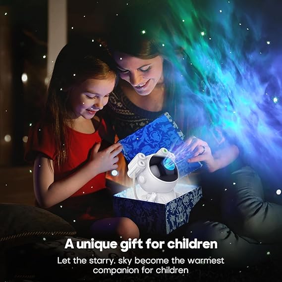 Verixpress Astronaut Light Projector β 360Β° Galaxy Star Projector with Timer & Remote Control, Ideal for Bedroom Ceiling, Home Decor, and Parties (Corded Electric)
