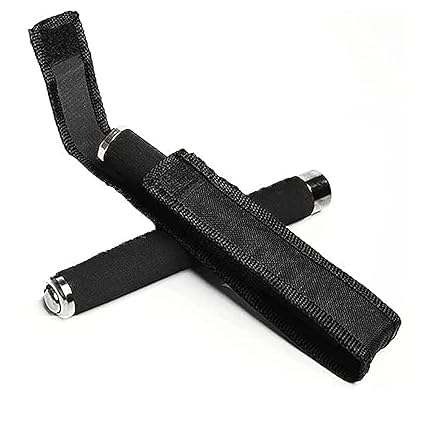 Veriexprees Stainless Steel Self-Defense Foldable Pointer & Safety Hiking Stick, Extendable Safety Wand with Non-Slip Grip & Nylon Pouc