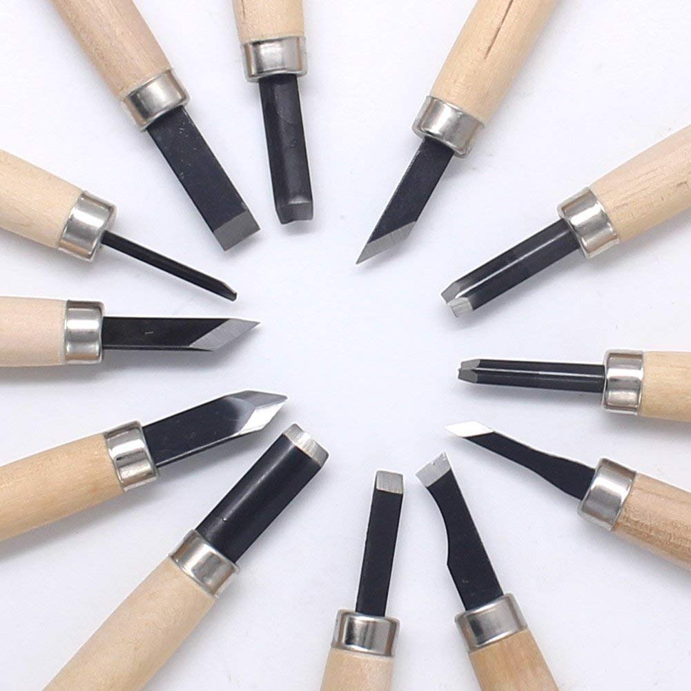 Wood Carving Set, 12 Pieces