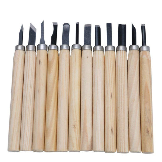 Wood Carving Set, 12 Pieces