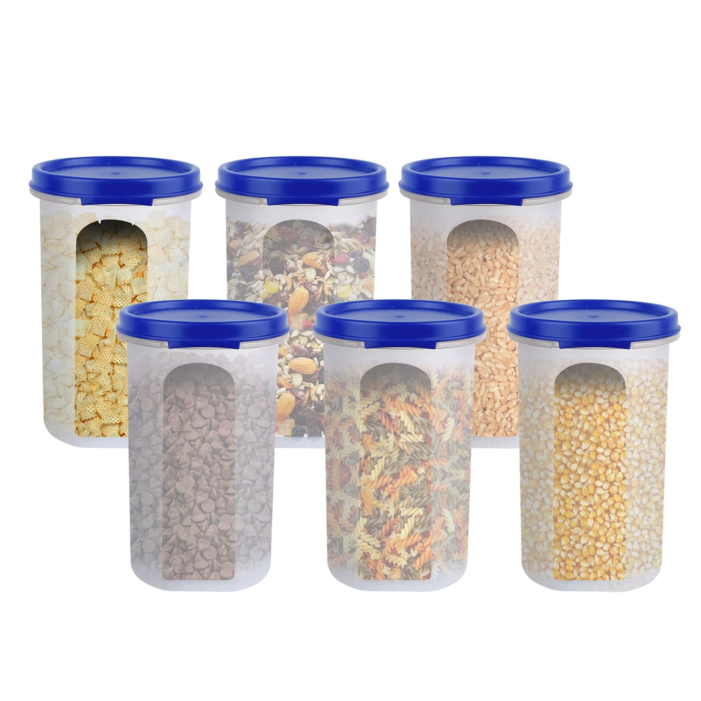 Verixpress storage containers Air Tight Storage Container Set for Rice ; Dal ; Atta ; Flour ; Cereals ; Pulses ; Snacks Stackable