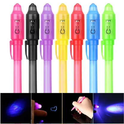 Qatalitic:20 Pc Invisible Ink Magic Pen,with Uv-Light Return Gifts Birthday Party for all ages,Spy Pen Cheating Pen Gadget			Qatalitic:20 Pc Invisible Ink Magic Pen,with Uv-Light Return Gifts Birthday Party for all ages,Spy,cheating penGadget