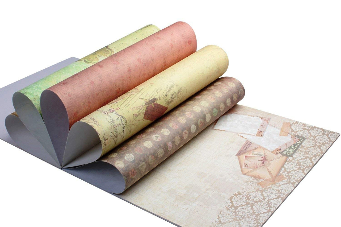 Qatalitic Pattern Design Printed Papers for Art & Craft (VS12006), Size: 12 X 12 Inch for Greeting Cardmaking & Project book making (24 Patterned Sheets + 3 Die Cut Sheets) Paper Designer Paper Pack