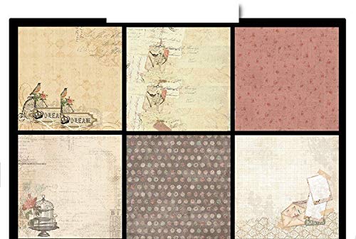 Qatalitic Pattern Design Printed Papers for Art & Craft (VS12006), Size: 12 X 12 Inch for Greeting Cardmaking & Project book making (24 Patterned Sheets + 3 Die Cut Sheets) Paper Designer Paper Pack
