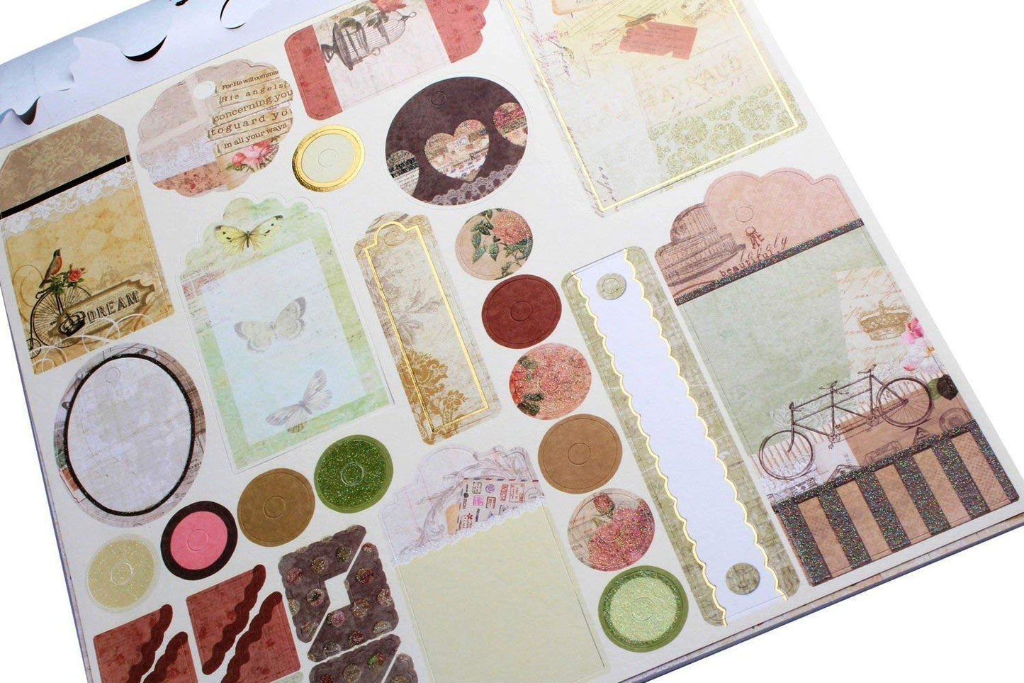 Qatalitic Pattern Design Printed Papers for Art & Craft (VS12006), Size: 12 X 12 Inch for Greeting Cardmaking & Project book making (24 Patterned Sheets + 3 Die Cut Sheets) Paper Designer Paper Pack