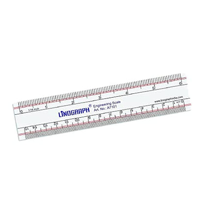 deepak LINOGRAPH Ruler 15 Cms. (Width 35mm) Engraved 3mm Thick