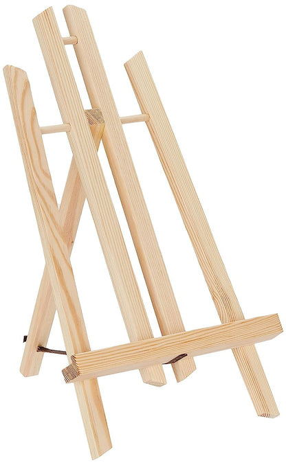 Qatalitic 12 Inches Wooden Easel, Tabletop A-Frame for Artist Painting Mini Canvas, Business Card Display, Students Kids, and Displaying Photos