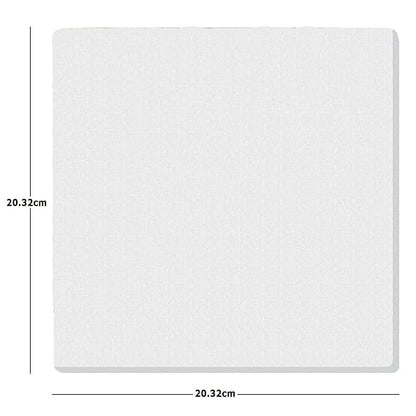 Qatalitic Set of 3 pc. 8 x 8 inch Canvas Board, 100% Cotton, Acid Free, Blank White Mini Canvases for Oil, Acrylic & Watercolour Paint