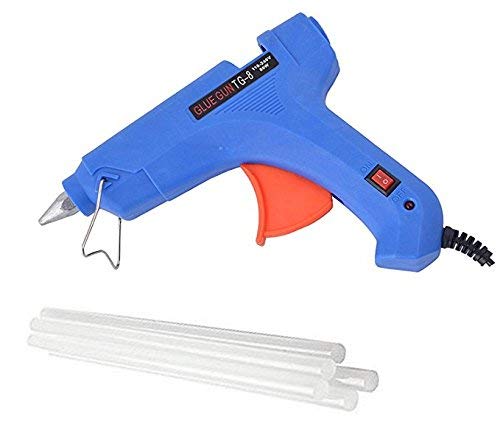 Qatalitic 80W Hot Melt Glue Gun | High-Tech Heating Technology for DIY Art & Crafts, Quick Repairs, Project Works | Included with 10 Glue Sticks of 11 mm
