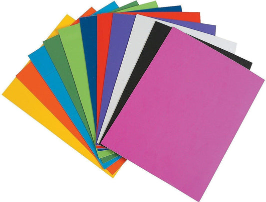 Qatalitic Multicolor Set of 10 Pcs A4 Size Eva Foam Sheets, 2 mm Thickness, for DIY Art & Craft, School Projects, Decoration & Scrapbooking