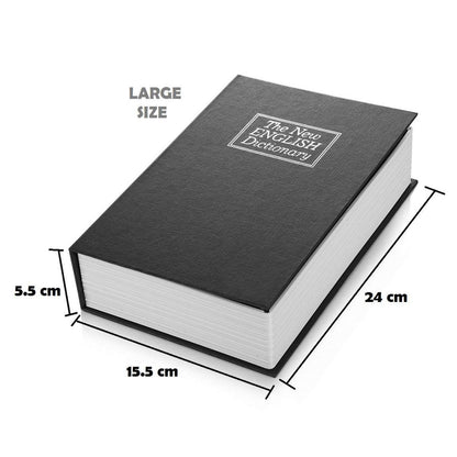 Hidden Secret Book Safe Vault Box Jewelry Locker with 2 Keys, 24 x 15.5 x 5.5 cm, Multicolour (Large)