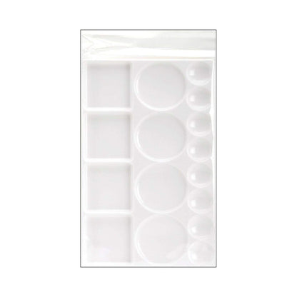Qatalitic Rectangle Plastic Painting Palette with 16 Well